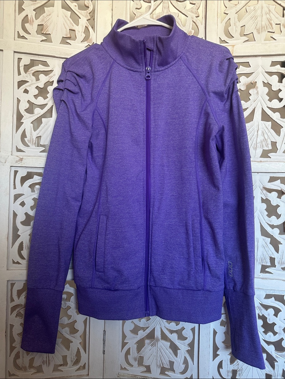Lorna Jane Purple Full-Zip Lightweight Jacket